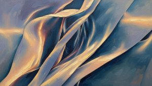 Luminous Undulations of Gilded Azure