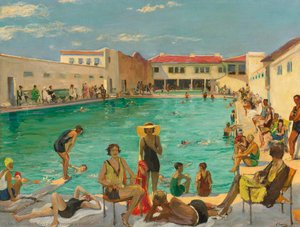 Winter In Florida — Sir John Lavery, Impressionism