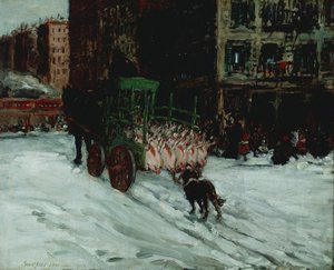 The Butcher Cart — George Benjamin Luks