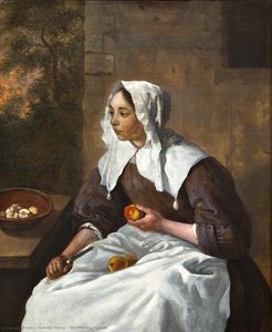 Girl Peeling Apples — Gabriel Metsu