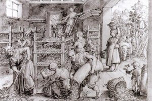 Silkworm Farm — Johannes Stradanus