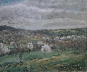 Mesnil Landscape — Frederick Carl Frieseke