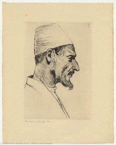 Moroccan Jew, Jerusalem — Hermann Struck, Contemporary Realism