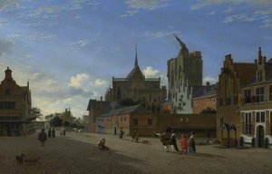 A View In Cologne — Jan Van Der Heyden, Dutch Golden Age Classicism