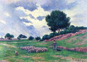 Mereville, A Herd Of Sheep — Maximilien Luce