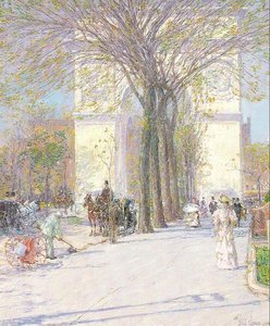 Washington Arch In Spring — Frederick Childe Hassam