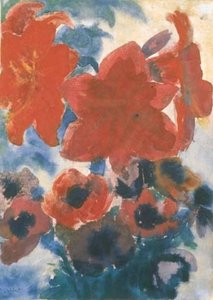 Amaryllis And Anemone — Emile Nolde