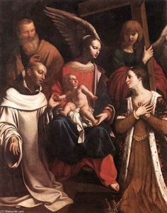 Holy Family With St Bruno And St Elisabeth — Guy François