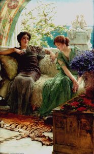 Unwelcome Confidences — Lourens Alma Tadema