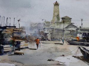 The Return, James Town — Jonathan Kwegyir Aggrey, Contemporary Realism