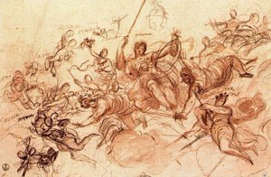 Study For Allegorical Figures — Luca Giordano, Italian Renaissance