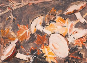 Mushrooms And Leaves — David Brown Milne