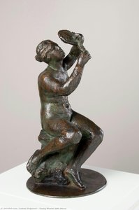 Young Woman With Mirror — Sreten Stojanović