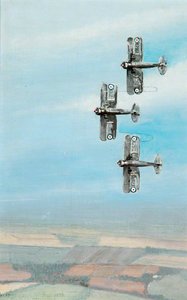 87 Squadron Gladiators Tied Together K7967, K8027, K7972 — Charles Halliwell