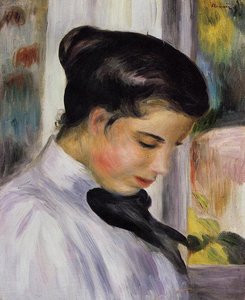 Junges Mädchen Im Profil — Pierre-auguste Renoir