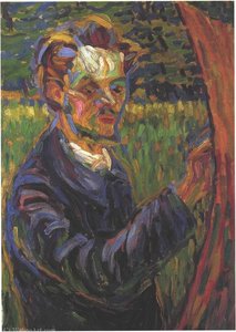 Portrait Of Erich Heckel At The Easel — Erich Heckel