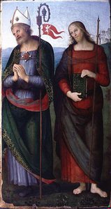 Saint Herculan Eveque De Perouse Et Saint Jacques Le Majeur — Pietro Perugino (pietro Vannucci)
