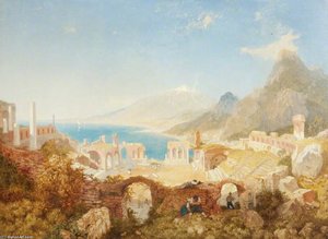 Mount Etna From The Theatre, Taormina — James Baker Pyne