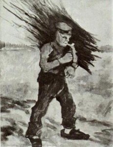 Wood Gatherer, Figure Study — Vincent Willem Van Gogh, Contemporary Realism