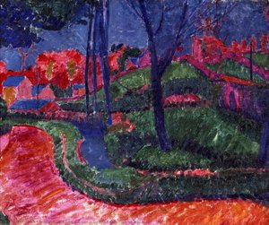 A Winding Road - Cornish Landscape — Sir Matthew Smith, Fauvist Landscape