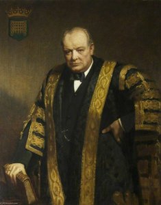 The Right Honourable Sir Winston Churchill (1874–1965), Kg, Om, Ch, Mp, Chancellor (1929–1965) — Frank O. Salisbury, Academic Realism