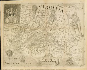 Virginia. Discovered And Described By Captayn John Smith 1606. — John Luman Smith