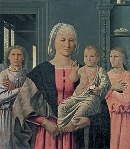 Madonna De Senigallia Con Niño Y Dos Ángeles — Piero Della Francesca, Early Renaissance