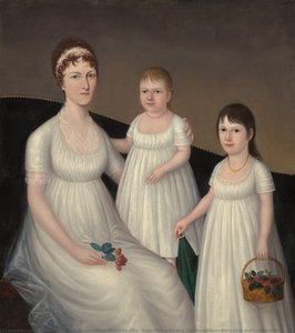 Grace Allison Mccurdy (mrs. Hugh Mccurdy) And Her Daughters, Mary Jane And Letitia Grace — Joshua Johnson
