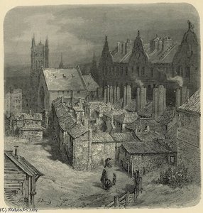 Devil's Acre, Westminster — Paul Gustave Doré, Romantic Realism