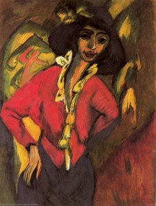 Female Head, Gerda — Ernst Ludwig Kirchner