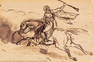 Horseman During The Fantasy — Alfred Dehodencq, Orientalism