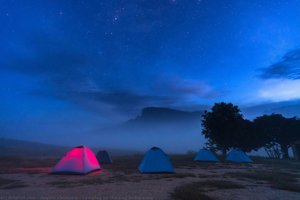 Camping On The Way To Roraima — Angelo Chiacchio, Contemporary Realism