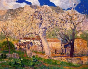 The Fig Tree In The Garden, Winter. Majorca — Hermen Anglada Camarasa