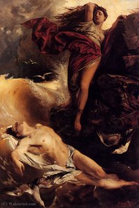 Hero finding leander