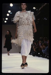 Runway Photograph Of Comme Des Garçons, Spring/summer 1984 Collection — Rei Kawakubo