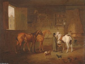 The Blacksmith's Shop — Henry Bernard Chalon