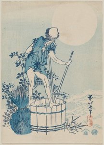 Man Washing Potatoes — Katsushika Hokusai