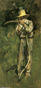 Man With Sythe — Theodore Robinson