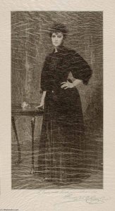A Lady In Black — Henry Wolf