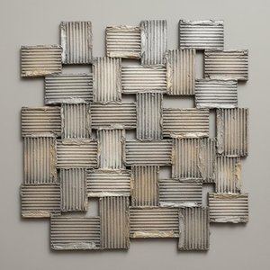 Fragmented Monolith: An Architectural Study Of Eroded Textures And Silent Grey Tones — David Moreau, Plaster & Texture Art