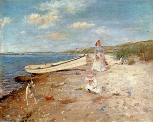Sunny Day At Shinnecock Bay — William Merritt Chase