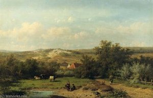 An Extensive Summer Landscape — Anthonie Jacobus Van Wijngaerdt