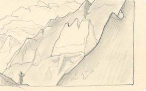 Sketch Of Mountain Landscape 24 — Nicholas Roerich