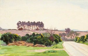 Landscape With A Clump Of Pines — Myrtle Broome