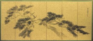 Folding Screen of Venerable Pine Trees\n\n－ RIght