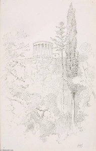 Temple Of The Sibyl, Tivoli — George Elbert Burr
