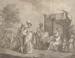 The Linen Market, At St Domingo, By Brown — Agostino Brunias