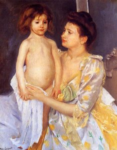 Jules Being Dried By His Mother — Mary Stevenson Cassatt