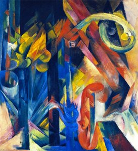 Wood With Squirrel (also Known As Wood) — Franz Marc, Expressionism