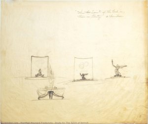 Study For The Spirit Of Detroit — Marshall Maynard Fredericks